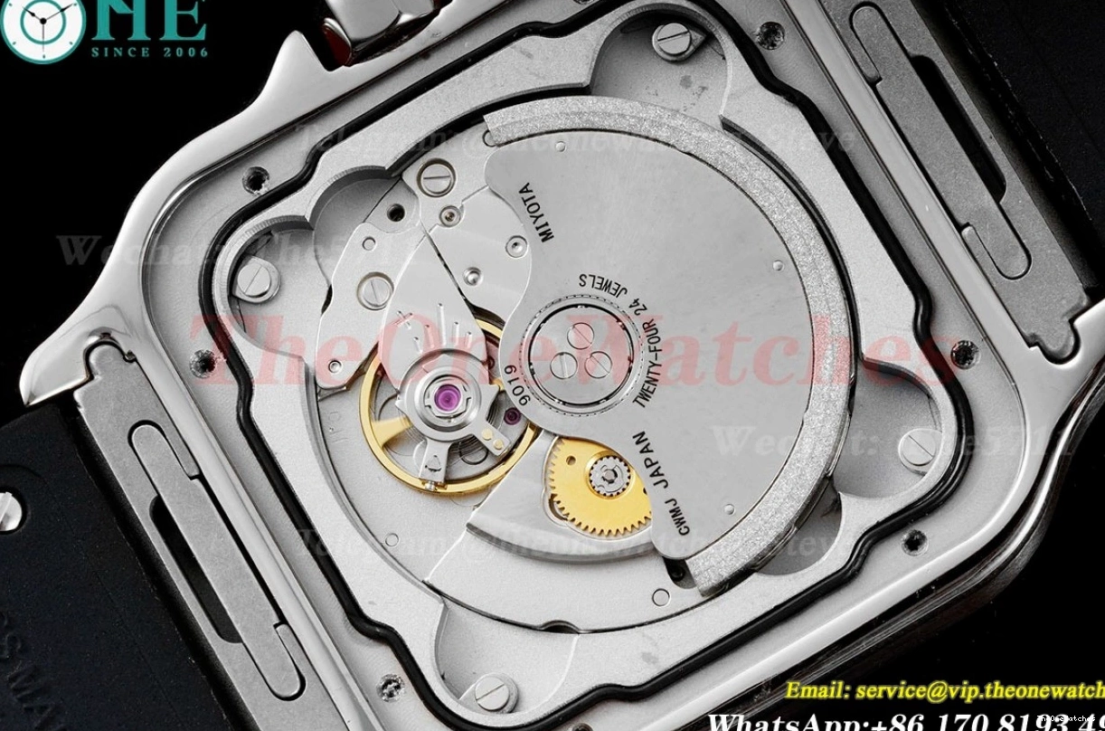 XL MY9019 SS White Cartier De Mens Rmn GF 40MM RU Santos 0408